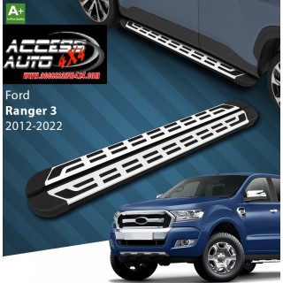 marche pieds FORD RANGER 2012 2022 Aluminium SPLS Gris