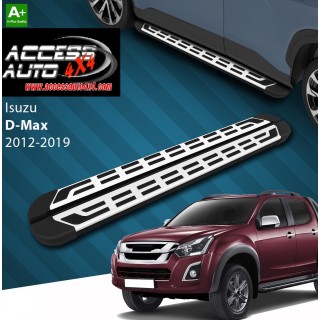 marche pieds ISUZU D-MAX 2012 2019 Aluminium SPLS Gris