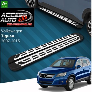 marche pieds VOLKWAGEN TIGUAN 2007 2015 Aluminium SPLS Gris