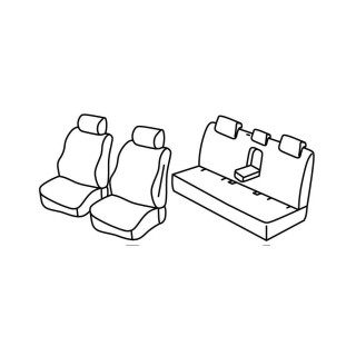 Housses siege auto FORD RANGER 2023 AUJOURD'HUI XLT DOUBLE CABINE - Access Auto 4x4