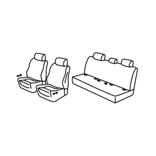 Housses siege auto MERCEDES CLASSE E BERLINE 2016 2023 - Access Auto 4x4