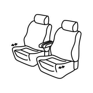 Housses siege auto MERCEDES VITO 2015 AUJOURD'HUI 2 PLACES - Access Auto 4x4