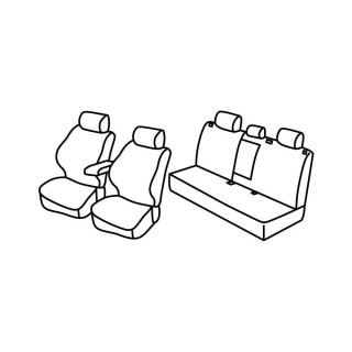 Housses siege auto MG MG5 SW 2022 AUJOURD'HUI COMFORT LONG RANGE