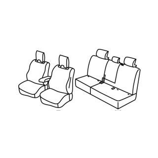 Housses siege auto RENAULT ESPACE ALPINE E-TECH HYBRIDE 2023 AUJOURD'HUI 5 PLACES - Access Auto 4x4