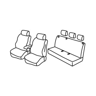 Housses siege auto RENAULT KANGOO 2021 AUJOURD'HUI 5 PLACES - Access Auto 4x4