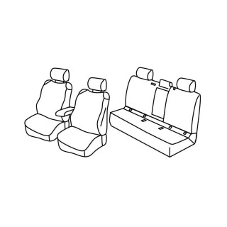 Housses siege auto TOYTA COROLLA BERLINE 4P 2019 AUJOURD'HUI - Access Auto 4x4