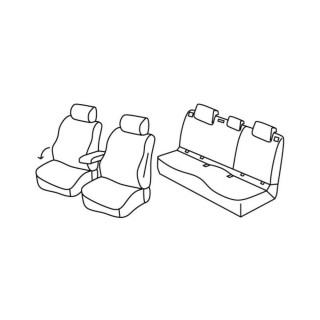 Housses siege auto VOLKSWAGEN T-ROC 2017 AUJOURD'HUI - Access Auto 4x4