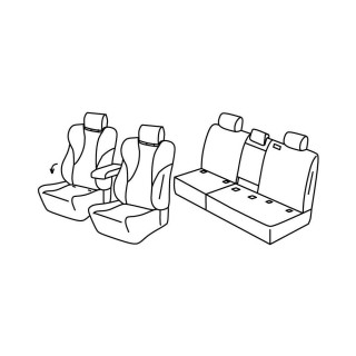 Housses siege auto VOLKSWAGEN TIGUAN LIFE 2023 AUJOURD'HUI - Access Auto 4x4