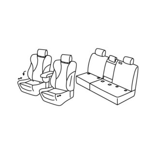 Housses siege auto VOLKSWAGEN TIGUAN R-LINE 2023 AUJOURD'HUI - Access Auto 4x4