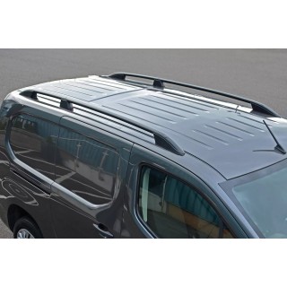 Barres de Toit OPEL COMBO 2019 AUJOURD'HUI LONG LONGITUDINALES NOIR 75kgs