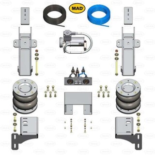 KIT Suspension Pneumatique Arriere pour VOLKSWAGEN CRAFTER 2006 2016 avec Compresseur Panneau Specifique