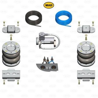 KIT Suspension Pneumatique Arriere pour FIAT DUCATO 2006 AUJOURD'HUI avec Compresseur et Panneau de Controle Specifique