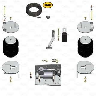 KIT Suspension Pneumatique Arriere pour TOYOTA HILUX 2016 AUJOURD'HUI avec Systeme Smart Air - Access Auto 4x4
