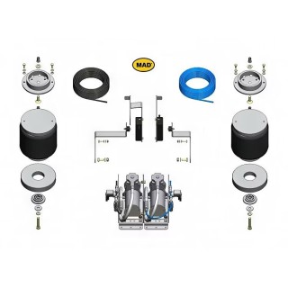 KIT Suspension Pneumatique Arriere pour FORD CONNECT 2022 AUJOURD'HUI avec Compresseur Panneau Specifique