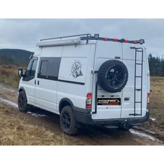 PORTE ROUE SECOURS ARRIERE FORD TRANSIT 2000 2014 Charniere 180° 270°