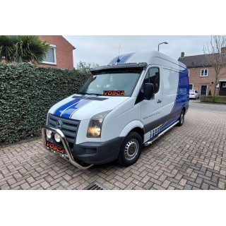 VISIERE PARE SOLEIL VOLKSWAGEN CRAFTER 2006 2017 fixation derriere le joint de porte