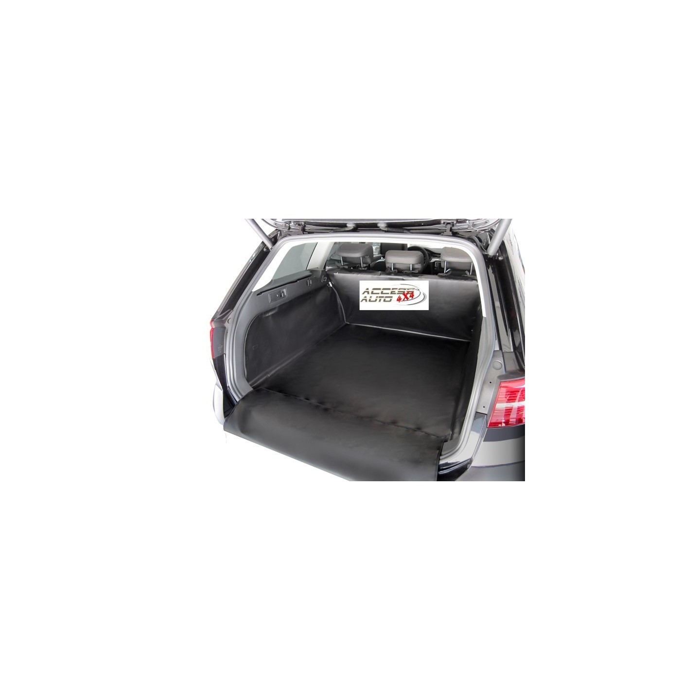 Protection De Seuil Arrière ABS Pour Volkswagen Caddy/Maxi (2015-2020) – Design 'Ribs', Noir Mat – Anti-rayures