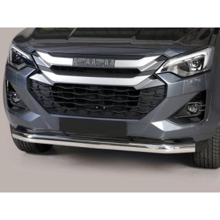 PARE BUFFLE ISUZU D MAX 2024 AUJOURD'HUI INOX CHROME PROTECTION BASSE  Sportbar 76mm