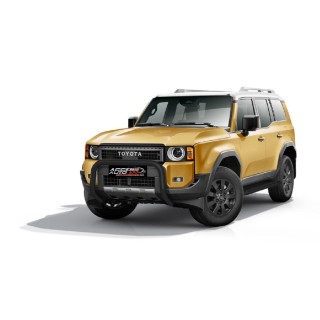 PARE BUFFLE TOYOTA LAND CRUISER 250 2024 AUJOURD'HI HOMOLOGUE INOX NOIR 70mm