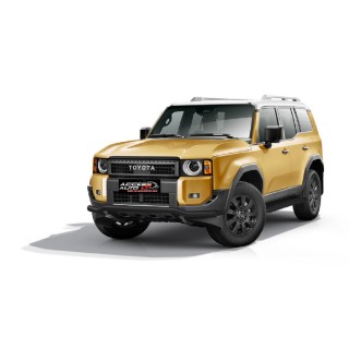 PARE BUFFLE TOYOTA LAND CRUISER 250 2024 AUJOURD'HI HOMOLOGUE INOX Protection Basse Noir 70mm