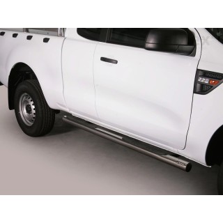 marche pieds FORD RANGER 2023 AUJOURD'HUI Inox 76mm Super Cabine