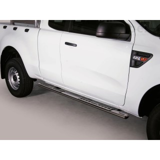 marche pieds FORD RANGER 2023 AUJOURD'HUI Inox Ovale Super Cabine