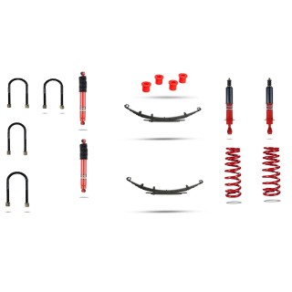 Kit Rehausse NISSAN NAVARA NP300 D23 2016 2023 King Cabine Suspension + 4cms PEDDERS hd + 350 kgs - Access Auto 4x4