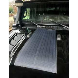 PANNEAU SOLAIRE CAPOT 50W pour JEEP WRANGLER JL 2018 AUJOURD'HUI SET