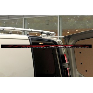 RAMPE DE TOIT FORD TRANSIT CUSTOM 2018 2023 INOX TUBULAIRE ARRIERE LEDS INTEGRES