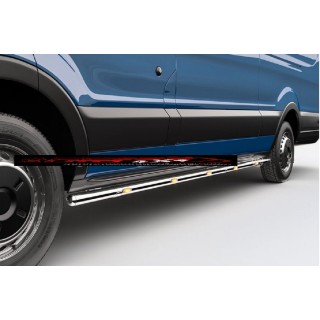 Marche pieds FORD TRANSIT L3  2014 2019 INOX tubulaire LED 3750mm
