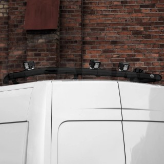 RAMPE DE TOIT NISSAN NV 300 PRIMASTAR 2015 2023 INOX NOIR TUBULAIRE ARRIERE