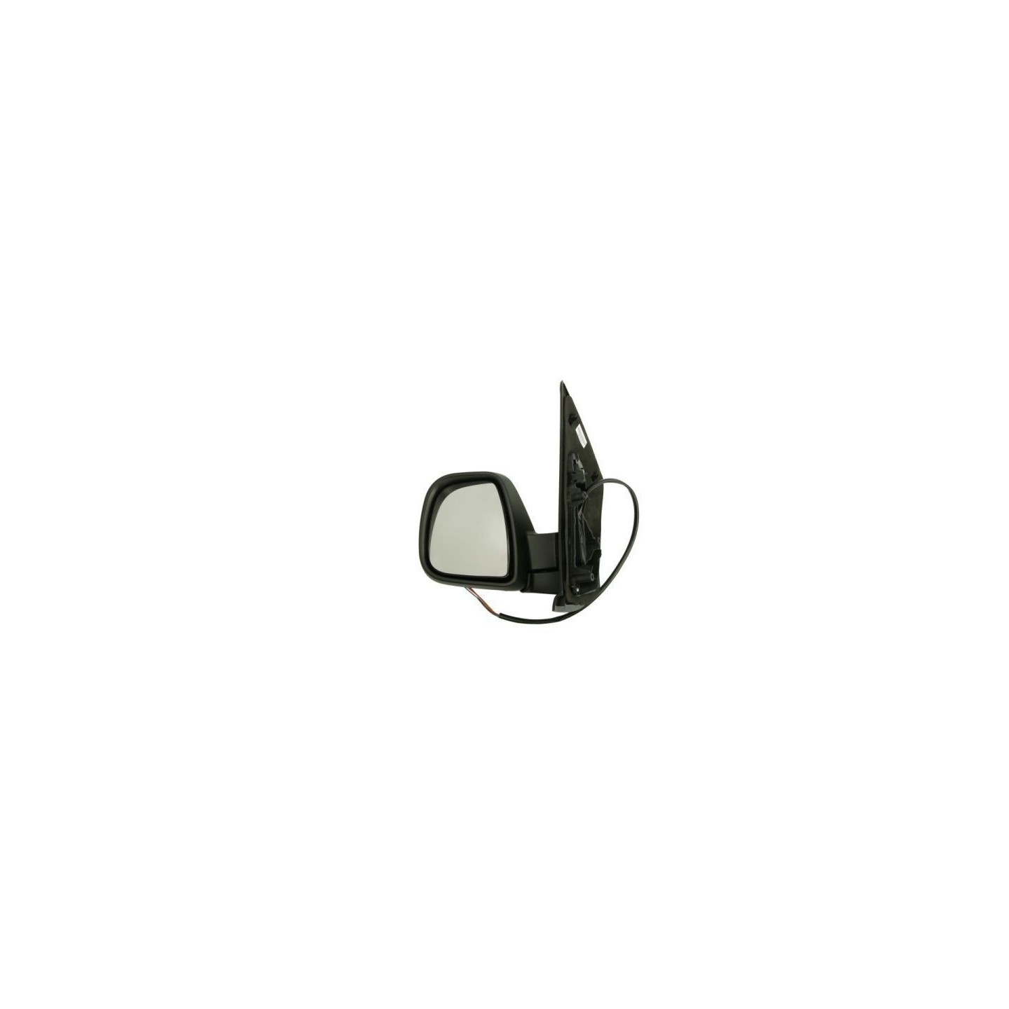 Rétroviseur Extérieur Gauche électrique, Convexe, Chauffant - Compatible Renault Kangoo / Grand Kangoo (2008-2013) - Apprêté, 5 Pôles - Modèle TYC De Remplacement