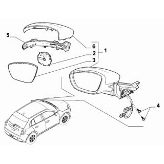 Rétroviseur extérieur gauche ALFA ROMEO JUNIOR 2024 AUJOURD'HUI 735787920