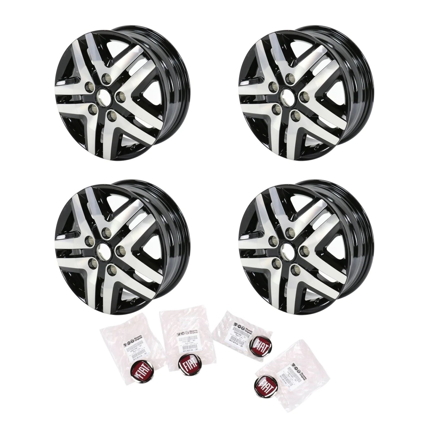 FIAT DUCATO Aluminum Rim black silver 16 inch original 6 x 16