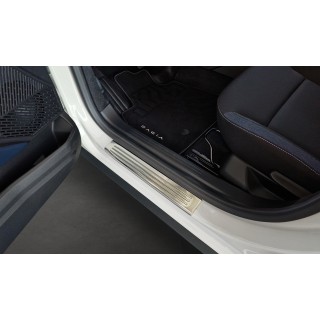 Seuil de Portes DACIA DUSTER 2024 AUJOURD'HUI  INOX NOIR 4 Pieces
