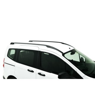 Barres de toit FORD COURIER 2014  2022 LONGITUDINALES DESIGN NOIR