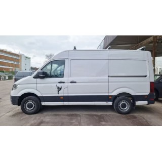 Kit Rehausse VOLKSWAGEN CRAFTER 2017 AUJOURD'HUI SET AVANT ARRIERE + 50 +50mm avec suspension pneumatique arriere