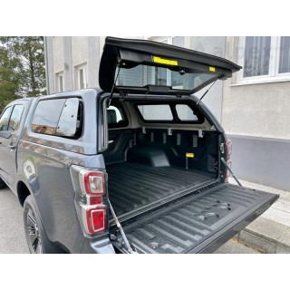 HARD TOP ISUZU D-MAX 2025 AUJOURD'HUI CREW CABINE FENETRES ENTREBAILLANTES AEROKLAS Pret à peindre