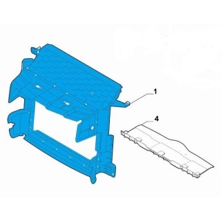 Deflecteur d'air ALFA ROMEO STELVIO Déflecteur d'air de radiateur de refroidissement reference 50550496