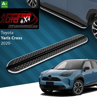 marche pieds TOYOTA YARIS CROSS 2020 AUJOURD'HUI Aluminium DMC Noir Poli
