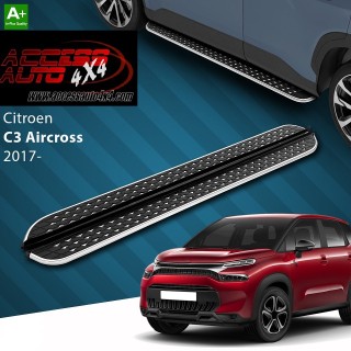 marche pieds CITROEN C3 AIRCROSS 2017 AUJOURD'HUI Aluminium DMC Noir Poli