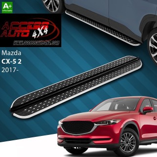 marche pieds MAZDA CX 5 2017 AUJOURD'HUI Aluminium DMC Noir Poli