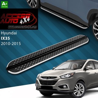 marche pieds HYUNDAI IX35  2010 2015 Aluminium DMC Noir Poli - Access Auto 4x4