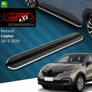 marche pieds RENAULT CAPTUR 2013 2020 Aluminium DMC Noir Poli