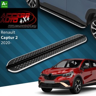 marche pieds RENAULT CAPTUR 2020 AUJOURD'HUI Aluminium DMC Noir Poli