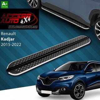 marche pieds RENAULT KADJAR 2015 2023 Aluminium DMC Noir Poli