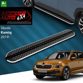 marche pieds SKODA KAMIQ 2019 AUJOURD'HUI Aluminium DMC Noir Poli