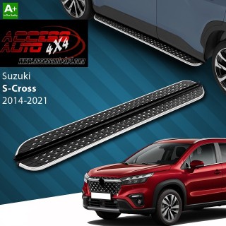 marche pieds SUZUKI S-CROSS 2013 2020 Aluminium DMC Noir Poli