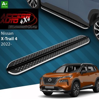 marche pieds NISSAN X-TRAIL 2022 AUJOURD'HUI Aluminium DMC Noir Poli