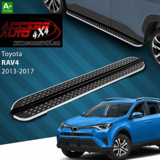 marche pieds TOYOTA RAV4 2013 2018 Aluminium DMC Noir Poli